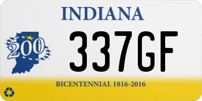 IN license plate 337GF