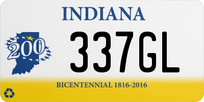 IN license plate 337GL