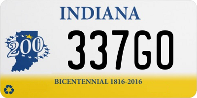 IN license plate 337GO