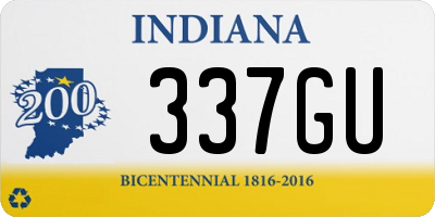 IN license plate 337GU