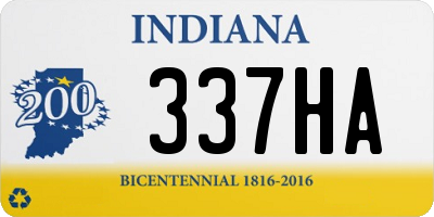 IN license plate 337HA