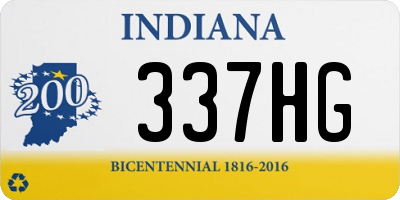 IN license plate 337HG