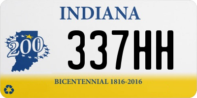 IN license plate 337HH