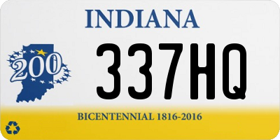 IN license plate 337HQ