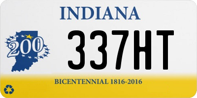 IN license plate 337HT