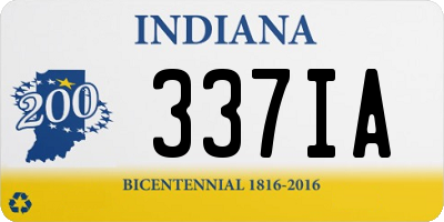 IN license plate 337IA