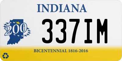 IN license plate 337IM