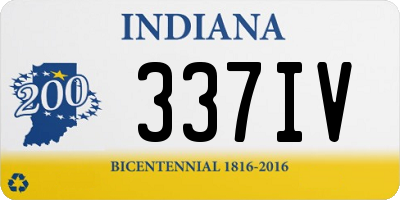 IN license plate 337IV