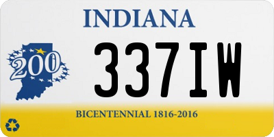 IN license plate 337IW