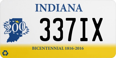 IN license plate 337IX