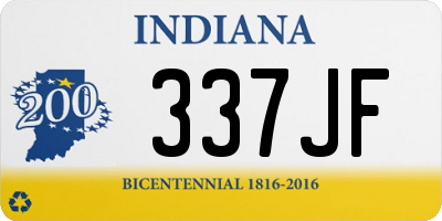 IN license plate 337JF