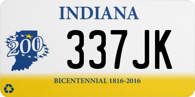 IN license plate 337JK