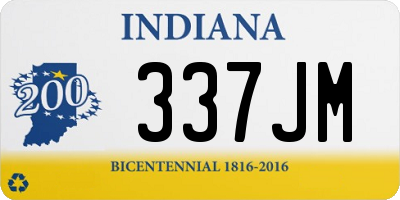 IN license plate 337JM