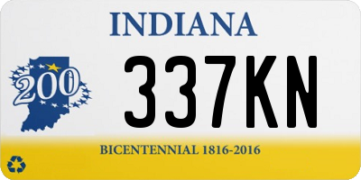 IN license plate 337KN