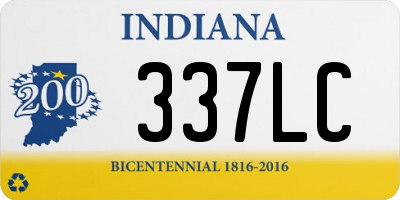 IN license plate 337LC