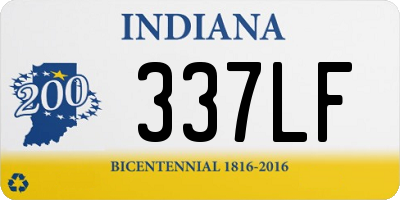 IN license plate 337LF