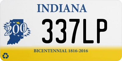 IN license plate 337LP