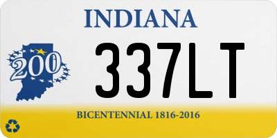 IN license plate 337LT