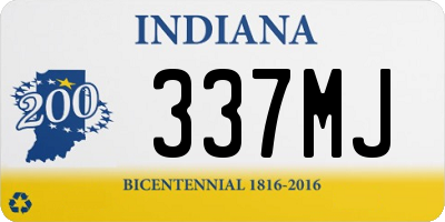 IN license plate 337MJ