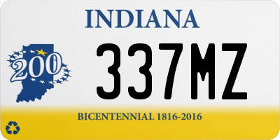 IN license plate 337MZ
