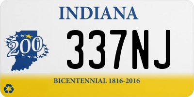 IN license plate 337NJ