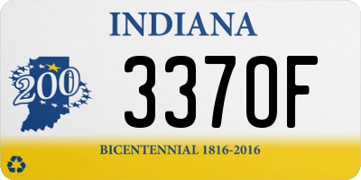 IN license plate 337OF