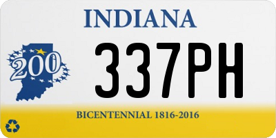 IN license plate 337PH