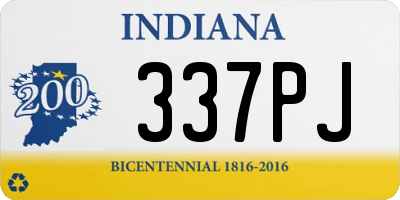 IN license plate 337PJ