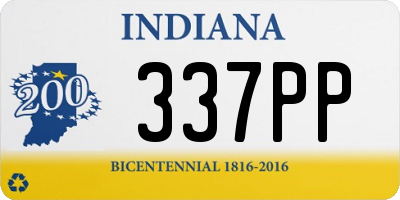 IN license plate 337PP