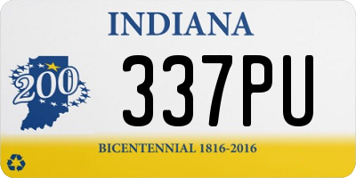 IN license plate 337PU