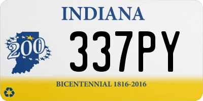 IN license plate 337PY