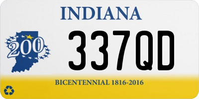 IN license plate 337QD