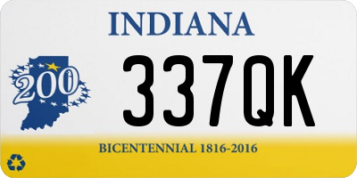 IN license plate 337QK