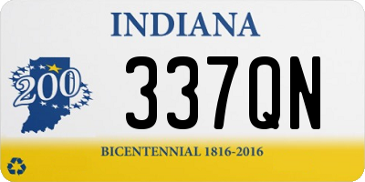 IN license plate 337QN