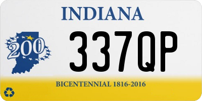 IN license plate 337QP