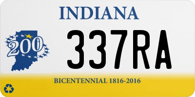 IN license plate 337RA