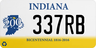 IN license plate 337RB