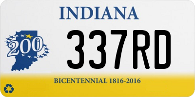 IN license plate 337RD