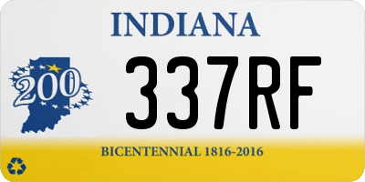 IN license plate 337RF