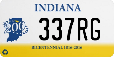 IN license plate 337RG