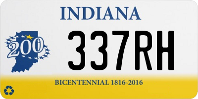 IN license plate 337RH