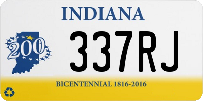 IN license plate 337RJ