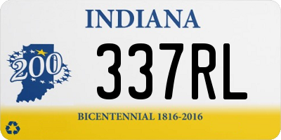 IN license plate 337RL