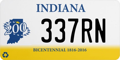 IN license plate 337RN