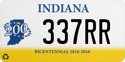 IN license plate 337RR