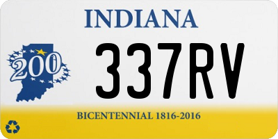 IN license plate 337RV