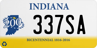 IN license plate 337SA