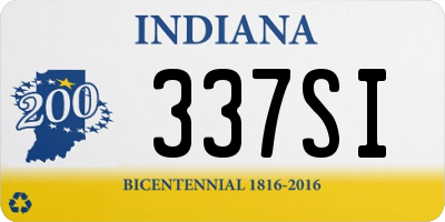 IN license plate 337SI