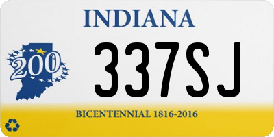 IN license plate 337SJ