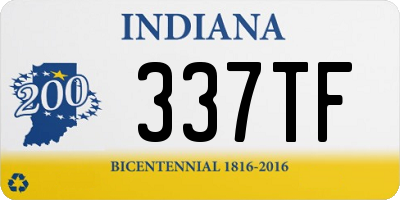 IN license plate 337TF